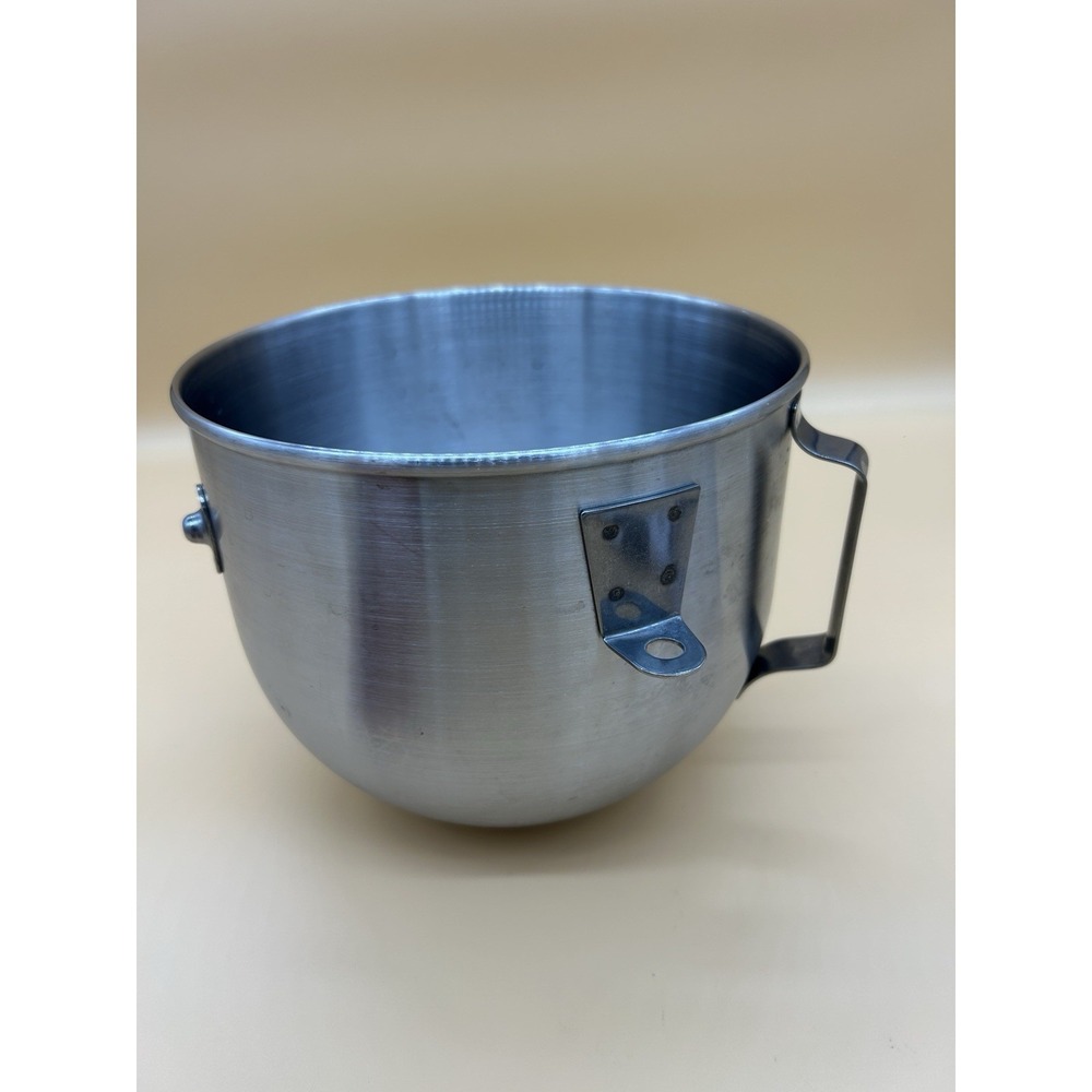 Kitchen Aid Stainless Steel 5 Quart Mixing Bowl For Lift Mixer 8" Locking Sides - Picture 5 of 6